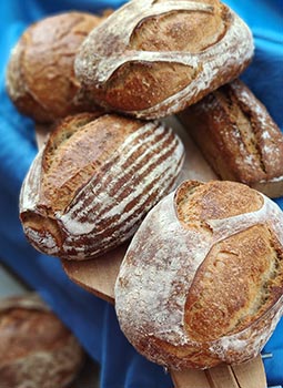 farro, ekşi mayalı geleneksel ekmek